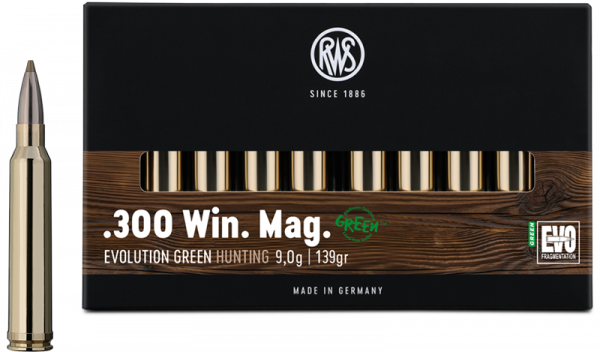 RWS .300 Win. Mag. 139gr. Evolution Green